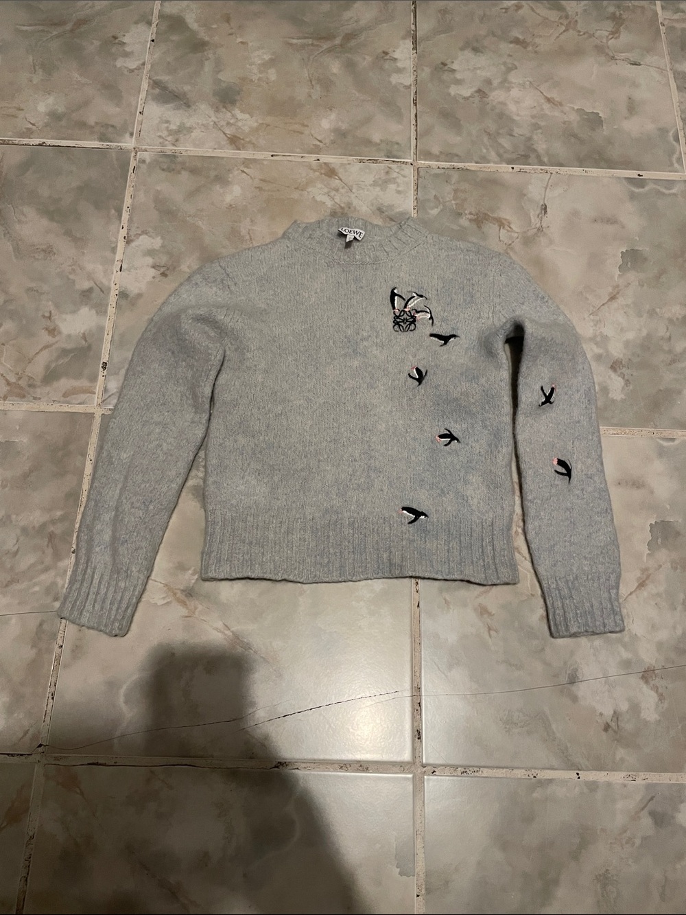 Loewe X Suna Fujita Penguin Wool Sweater Girls SZ S 5T Crewneck